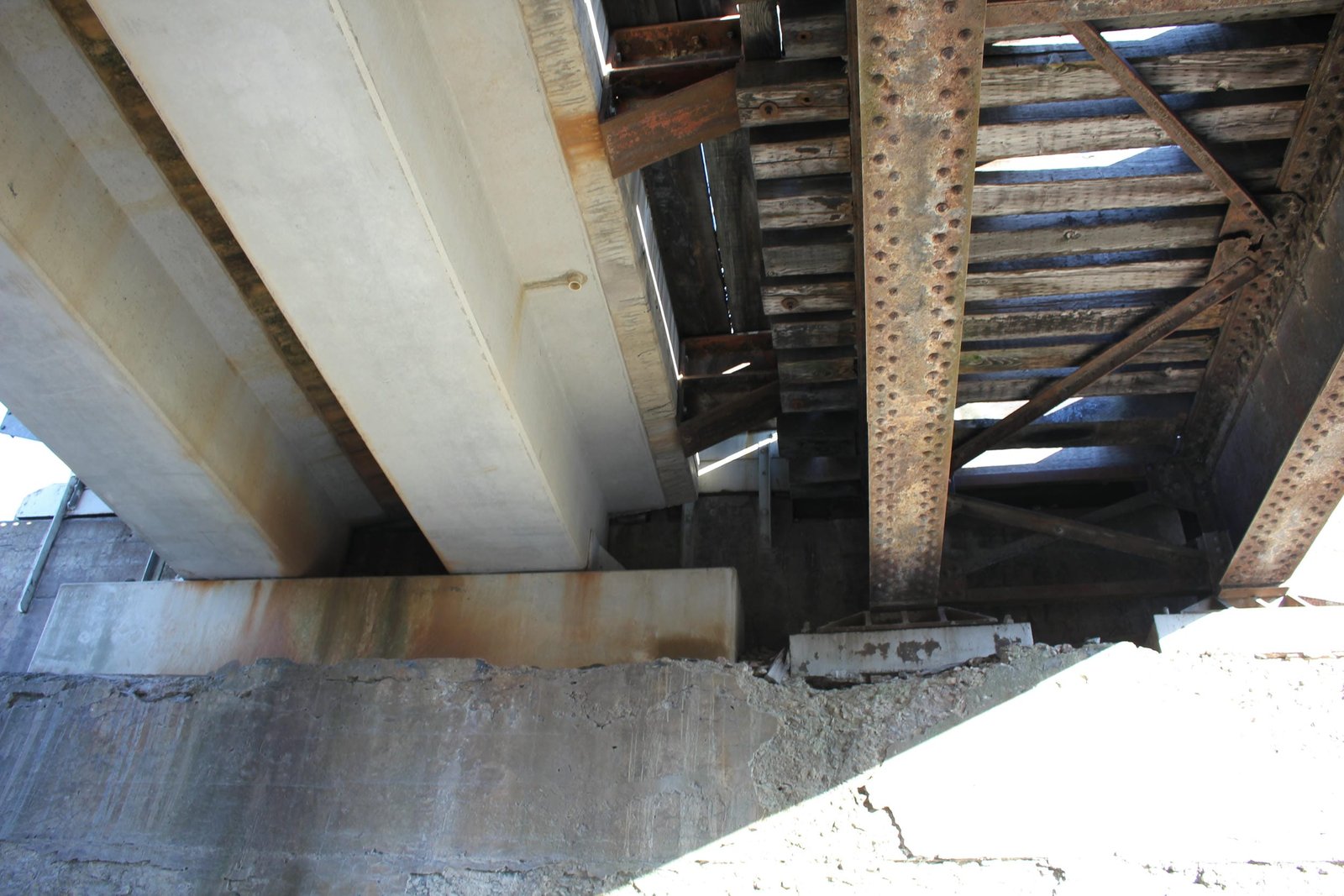 Under bridge